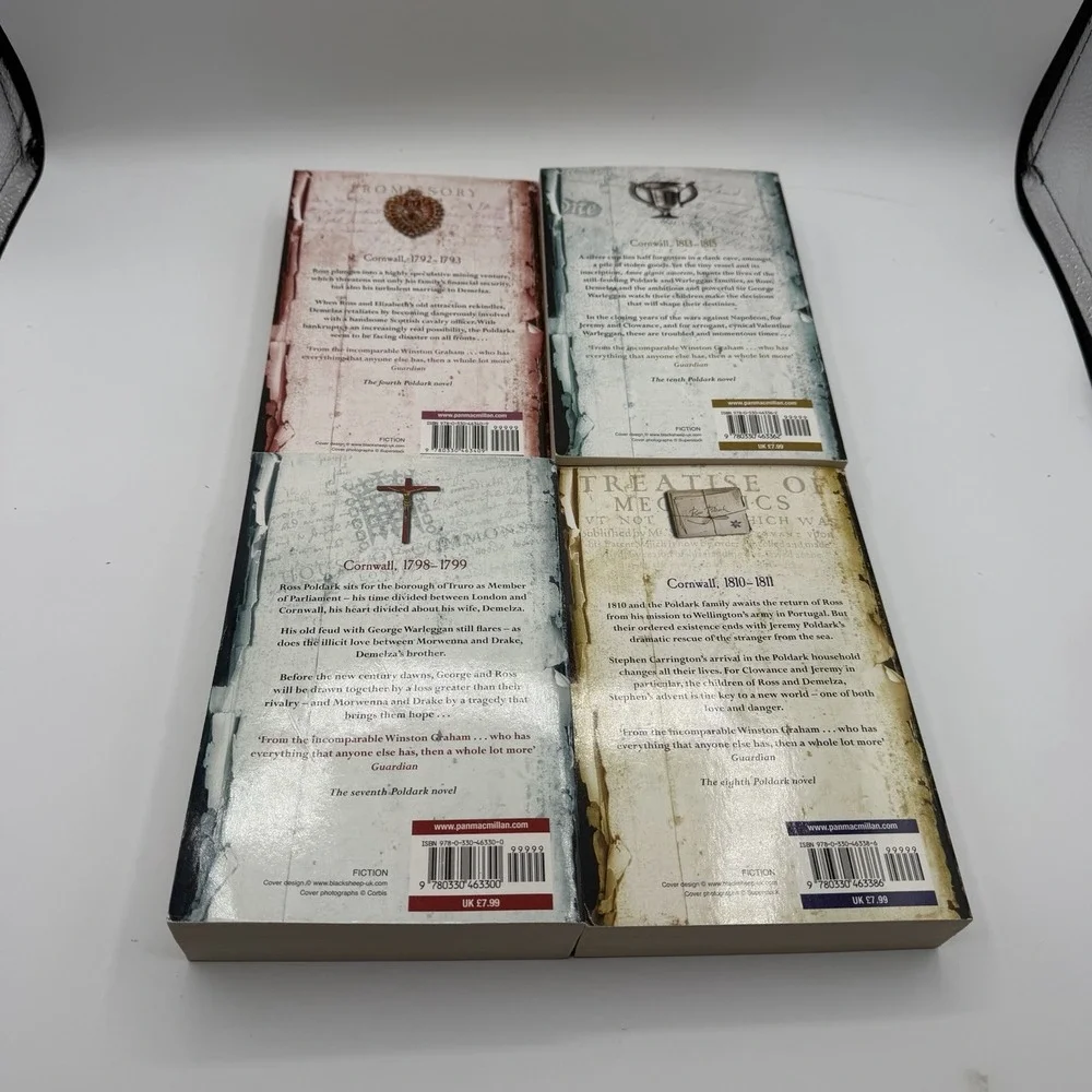 The Poldark Saga Complete Series of 12 by Winston Graham (Paperback) Pan Publish